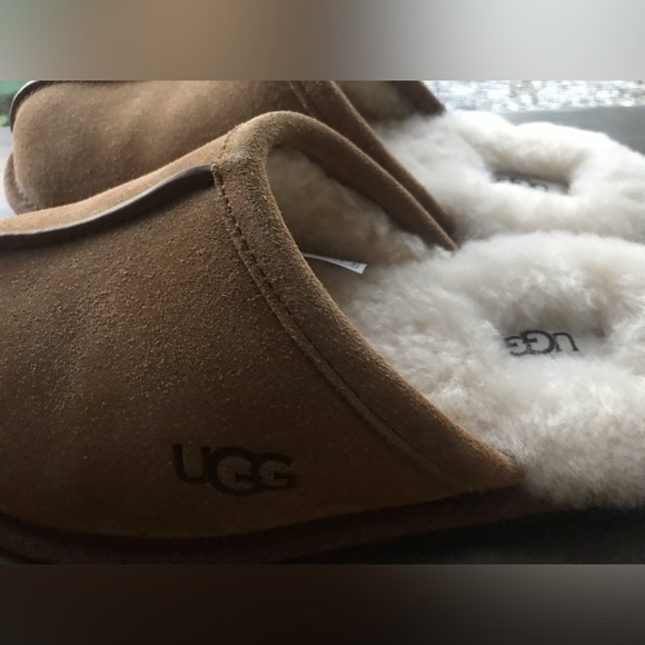 UGG Pearle Scuff Shearling Slippers- NWOT- men’s 8/ women’s 10 - Picture 15 of 16